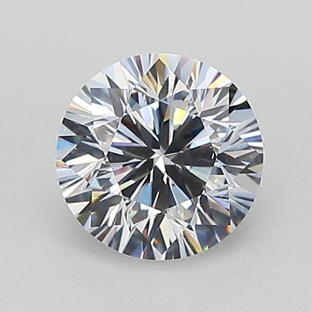 Simulated Diamond White Double Cut Round Lannyte Manmade