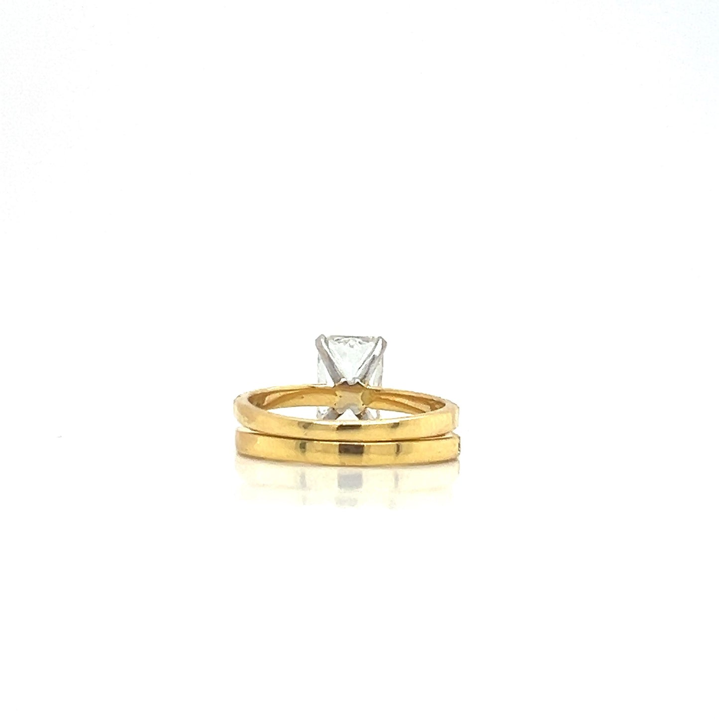 14KY Lab Grown Diamond Solitaire Ring - 3.02ct H/VS1 IGI Certified with Band 4.00cttw CVD