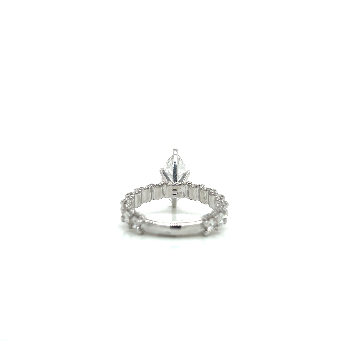 14KW 3.75cttw Lab-Grown Diamond Marquise Ring - 2.00ct F/VS1 IGI Certified