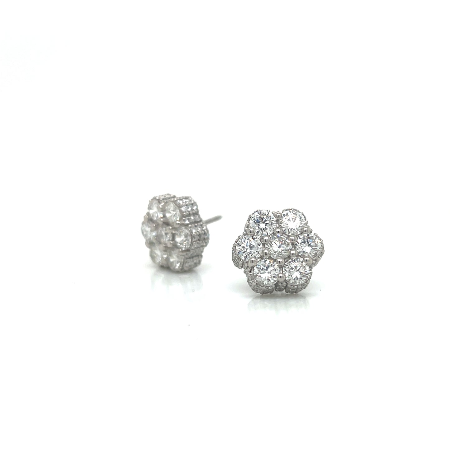 10KW Lab Grown Diamond 5.95cttw F/VS CVD Flower Studs