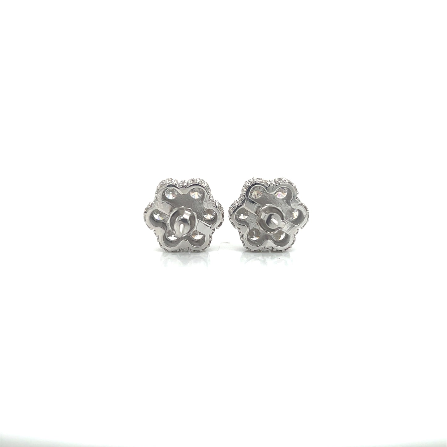 10KW Lab Grown Diamond 5.95cttw F/VS CVD Flower Studs