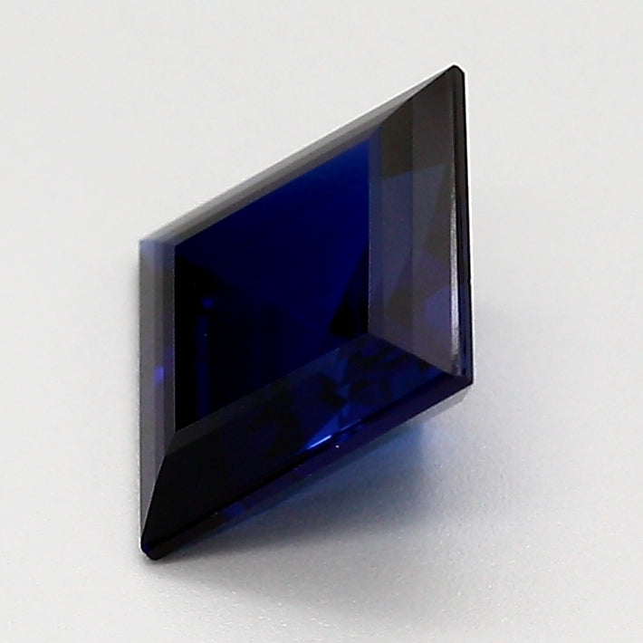 Lab Blue Sapphire Square w/PT Step Cut 10.0mm Lannyte Manmade