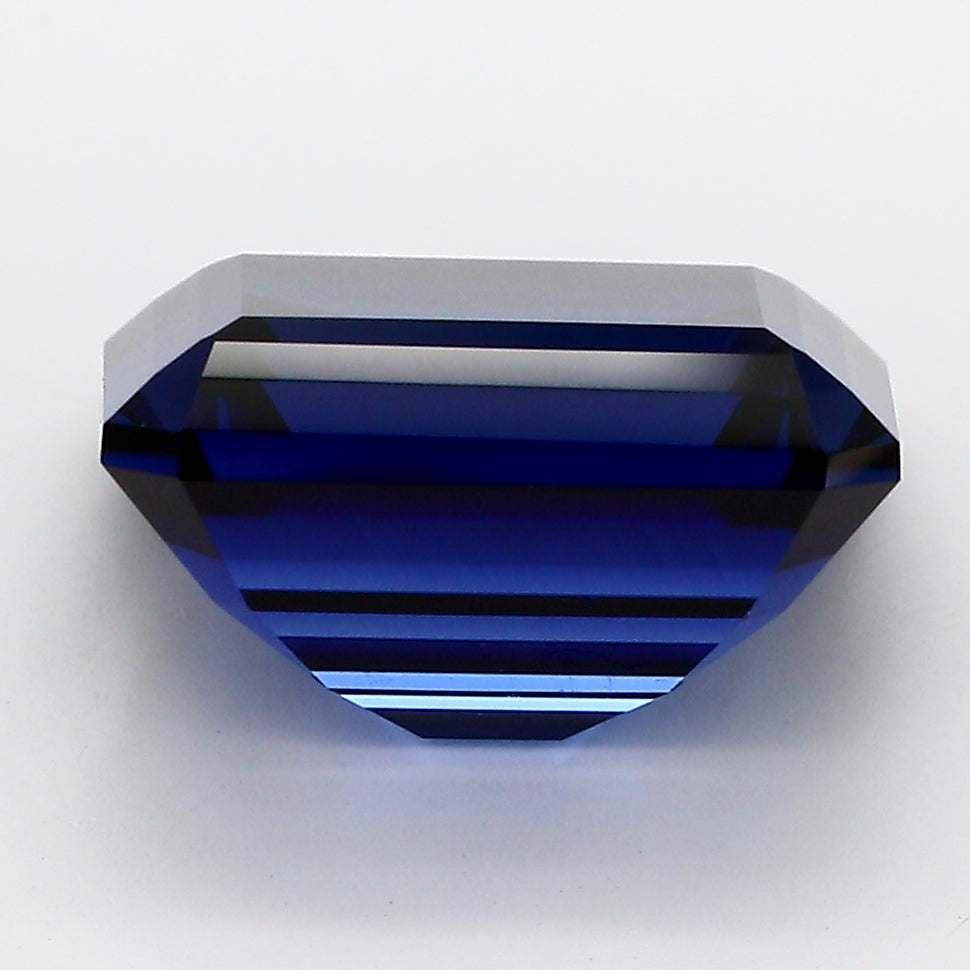 Lab Blue Sapphire Emerald Cut 16x12mm Lannyte Manmade