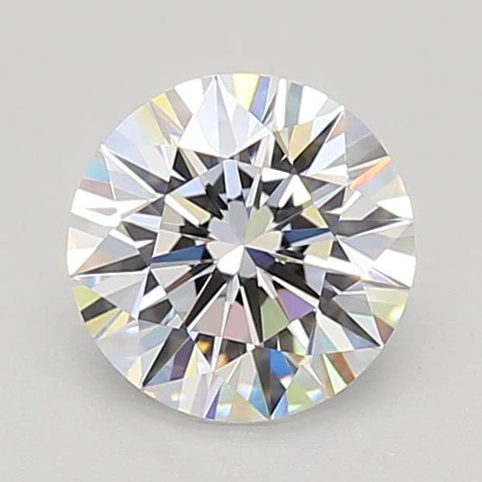 Simulated Diamond White Round Lannyte Manmade